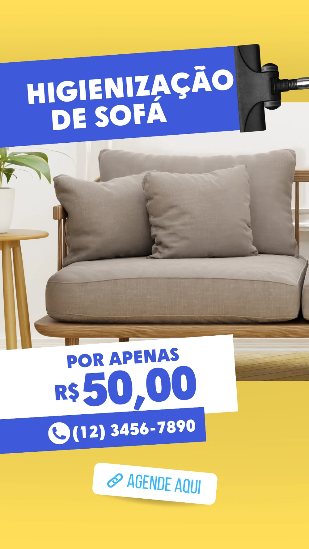 Story para serviço de higienização