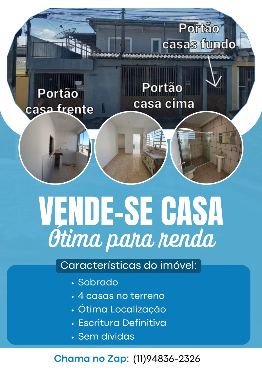 Panfleto para anúncio imobiliário